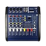 【Haute compatibilité】: Le module Bluetooth intégré du mixeur est compatible avec une variété d'appareils, ce qui est pratique et pratique. Il peut également être branché sur une carte USB ou SD, ou connecté à un amplificateur pour écouter de la musique