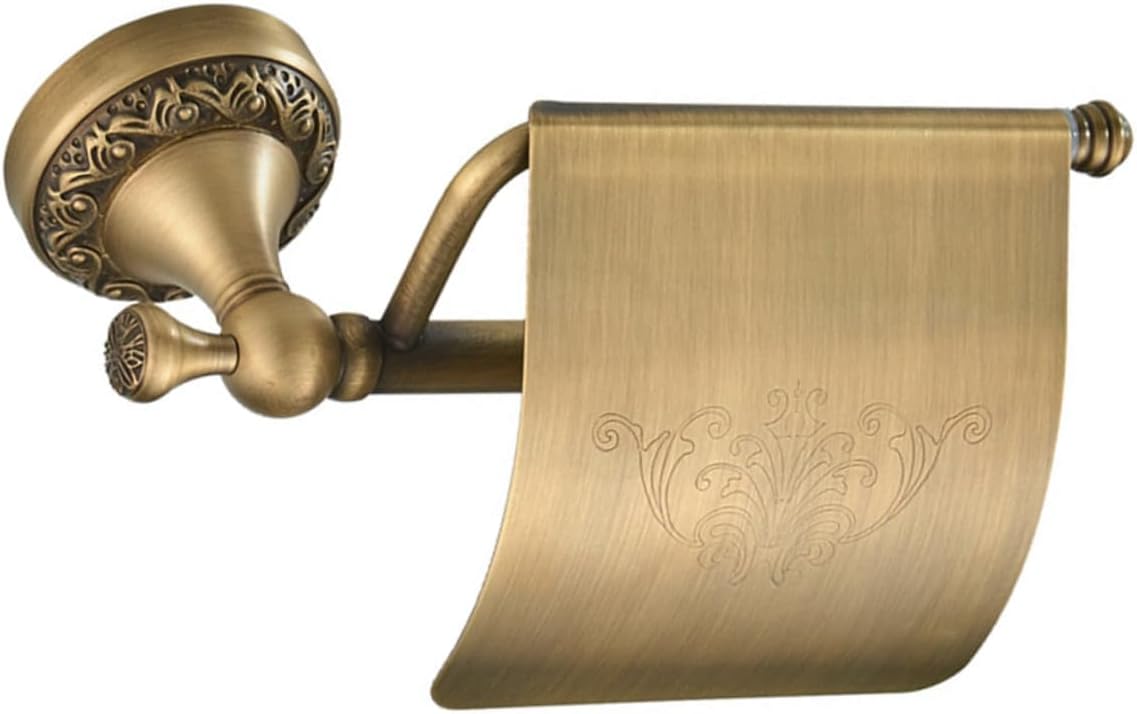 Brushed Gold Wall - Mount Toilet Paper Holder, Elegant Bathroom Accessory for RV, Camper & Home