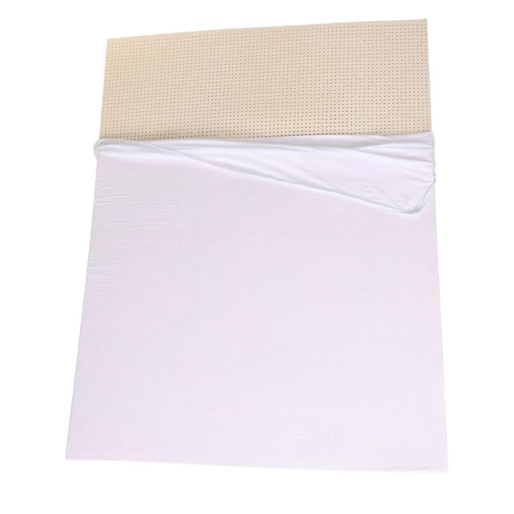 Cubrecolchón de látex 100% natural, carbón de bambú, transpirable, suave y cómodo, 7,6 cm de grosor, 200 x 220 cm, perfecto para un mejor sueño