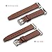 bayite Leather Bands Compatible Fitbit Ionic, Genuine Leather Replacement Accessories Straps Wristband Women Men, Coffee Brown
