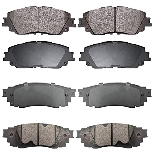 EXPPOWER Replacement for Front and Rear Ceramic Disc Brake