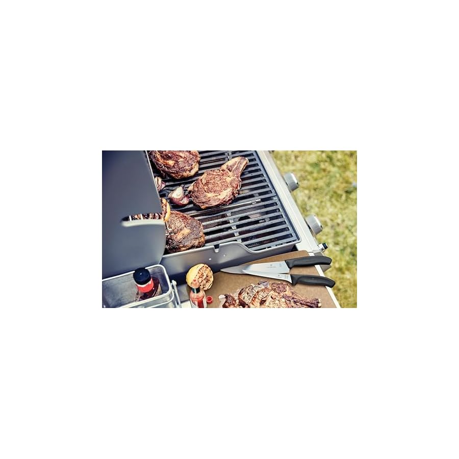 Victorinox Swiss Classic 7 Piece BBQ Cutlery Roll Set Black