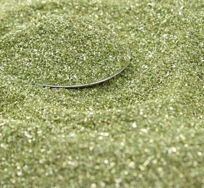 Lime Green Imported German Glass Glitter - 1 Ounce Jar - Fine 90 Grit (Most Popular Grain Size) Sparkly Glass Glitter - 311-9-109 #TOP1