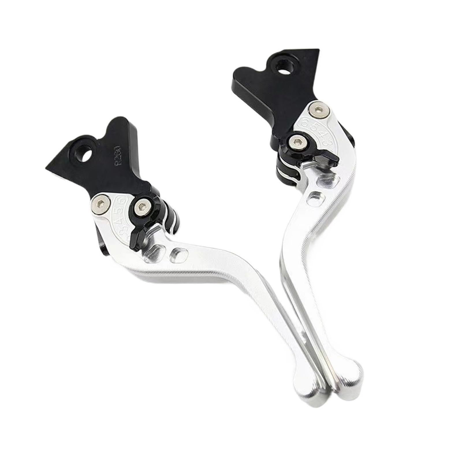 Dzqmosfih Silver Cnc Adjustable Racing Motorcycle Brake And Clutch Lever For 450Cc Motorcycles