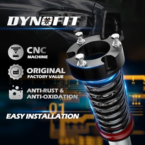 Dynofit 3" Leveling Lift Kit for Toyota Tacoma (2005-2023), 4Runner (2003-2024), FJ Cruiser (2007-2015) | 3inch Forged Strut Spacer Suspension Level Kit - Thumbnail 2