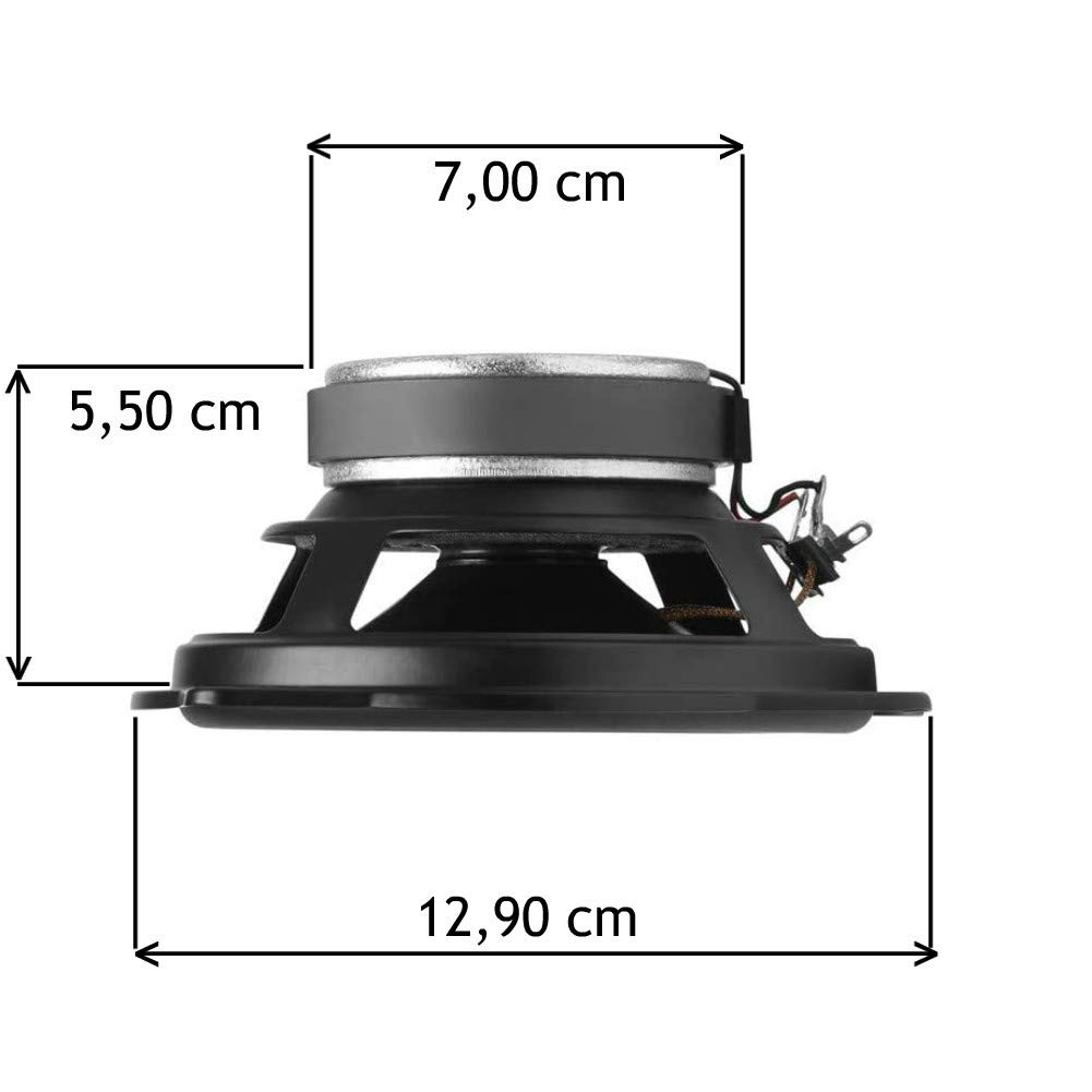 2 Lautsprecher kompatibel mit JBL STAGE2 524 2-Wege-koaxial 5,25" 13,00 cm 130 mm 35 watt rms und 210 watt max 4 ohm 90 db spl Auto pro Paar