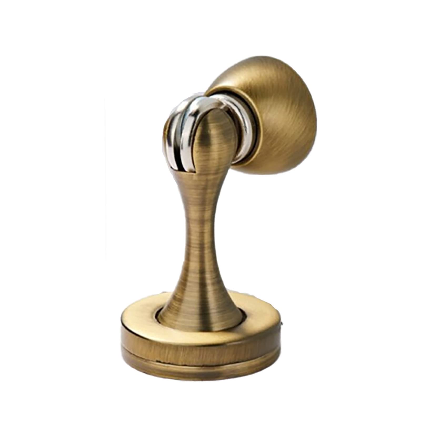 Fermaporta magnetico da 1 pezzo - Fermaporta a doppio scopo ispessito montato a parete e a pavimento for casa, ufficio, bagno e cucina(Antique bronze)