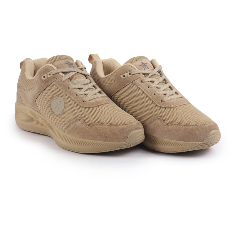 FAUSTO Men Suede Leather Breathable Broad Feet Classic Casual Shoes | All Day Comfortable Walking Sneakers | Memory Cushioned Insole with Anti Skid TPR Sole 4 51Lgrmyu8LL