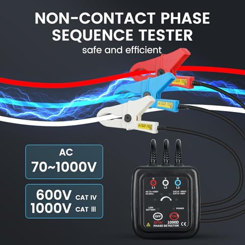 Image of EITAI1000D Non-Contact Phase Rotation Meter, AC 70V-1000V, Φ1.6inch /40mm, Manufacturer Direct Sales, Phase Sequence Tester