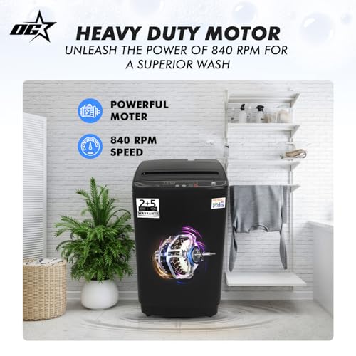 Image of OG Star Smart Choice 7.5 Kg Fully Automatic Top Load Washing Machine | 840 RPM Motor | Multiple Wash Modes | Air Dry | Diamond Drum | Smart Water Level | Powerful Performance