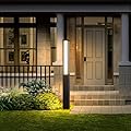 Modern Landscape Path Light,71 Inch High Voltage Wired Outdoor Pathway Bollard Lights IP65 Waterproof Floor Lamp,15W 1500LM 3000K LED Luxury Lighting for Patio Walkway Driveway Yard Decoration