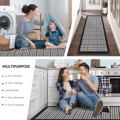 Image of Proxin Anti Fatigue Kitchen Rug Sets 2 Piece Non Slip Kitchen Mats for Floor Cushioned Kitchen Rugs & Mats Waterproof Comfort Standing Mat Runner for Kitchen,Home Office,Sink,Laundry (Multi 4)