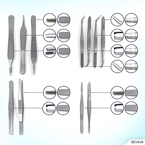 Image of Professional Dissecting Kit Anatomy - 160 Piece Stainless Steel Biology Instruments Set for Medical & Veterinary Training