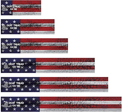 White Water Archery Non-Laminated American Flag Don't Tread on Me Gadsden Arrow Wraps 15pc Choose Length Width (7, 1.12)
