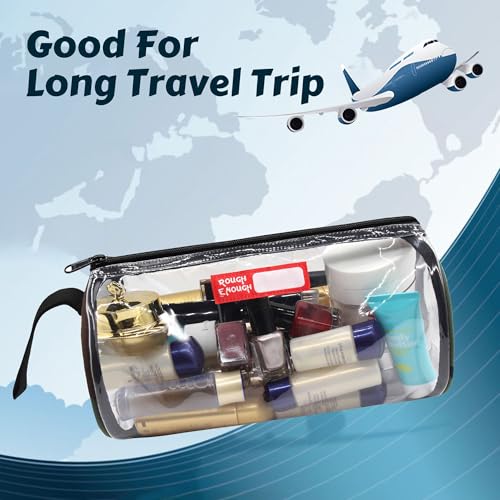 Rough Enough Large Travel Toiletry Bag Clear Cosmetic Sunscreen Pouch Lotion Bags Organizer for Traveling Family Beach Trip Skin Care Equipment Storage2
