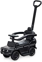 RiZKiZ Benz-Approved Push and Pedal Ride-On Toy [G350d] 【Black】 2WAY Fall Prevention Stoppers Backrest Seat Opening Storage Multi-Functional Customization