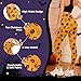 Zando Halloween Printed Leggings for Women Holiday Patterned Tights - High Waisted Stretchy Soft Full Length Non See Through Workout Yoga Pants Orange Pumpkin Large-X-Large