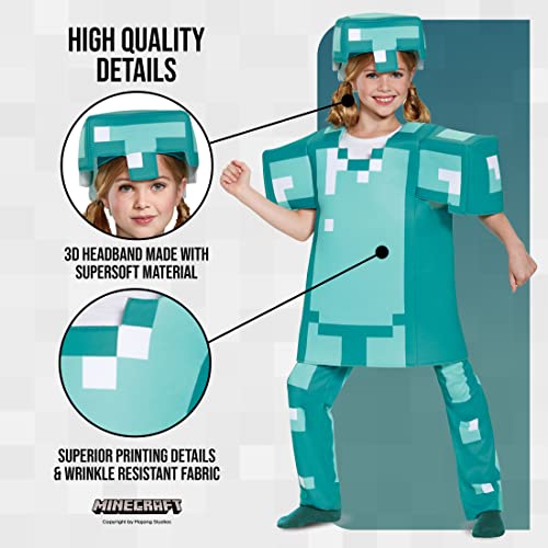 Armor Deluxe Minecraft Costume, Blue, Small (4-6) #TOP3