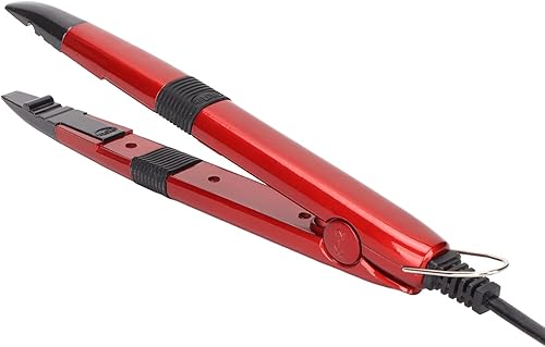 Hierro de extensión de cabello, ergonómico que regula la temperatura, conector de extensión de cabello, herramienta de hierro, varita de queratina,