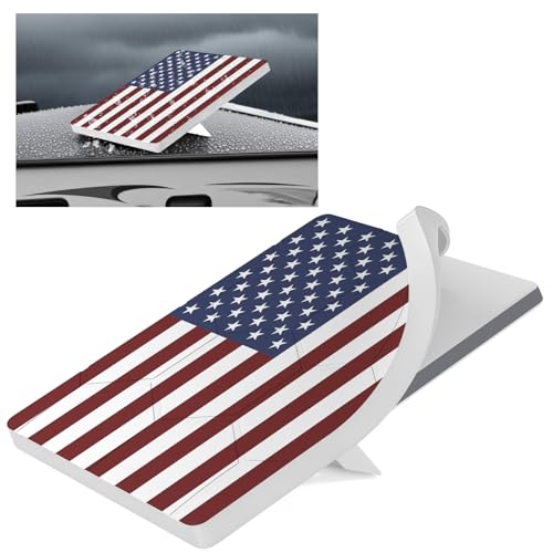 Starlink Mini Protective Cover Case, Hailproof Liquid Silicone Protective Case for Starlink Mini Dish, Starlink Minis Accessories Waterproof Shockproof Portable for Outdoor Camping, Flag