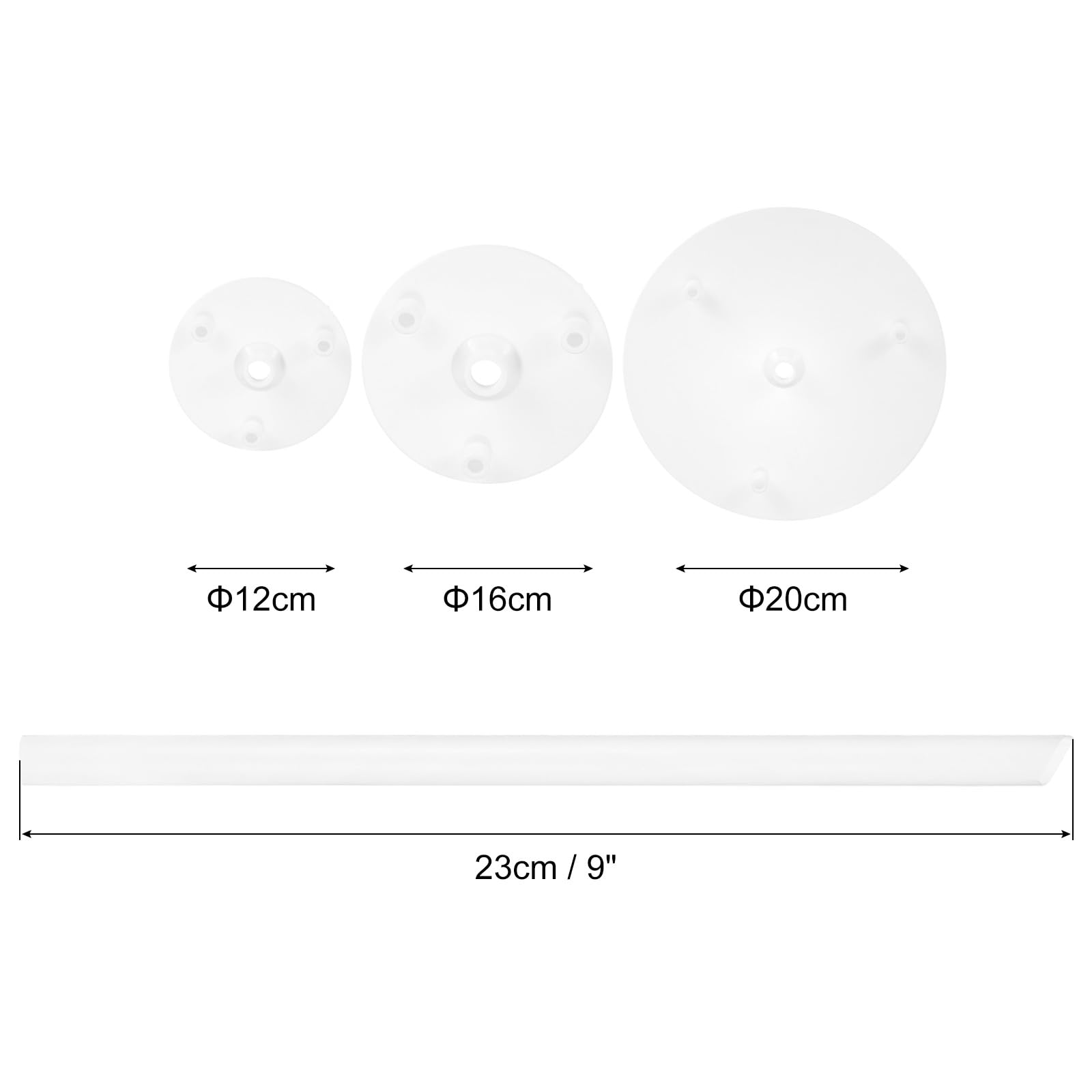Uxcell Cake Tier Stacking Kit - 3 Plastic Separator Plates & 9 Dowels For 6,8,10 Inch Cakes