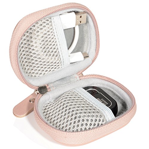 Hard Protective Case For Golf Gps By Casesack, Specially Designed For Golfbudy Voice, Voice 2, Bushnell Neoghost, Mesh Pouches On Both Lid And Base For Gps And Cable Separatedly (Rose Gold) #TOP2