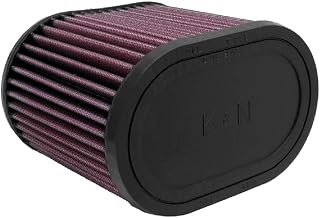 K&N Universal Clamp-On Air Intake Filter: High Performance, Premium, Washable, Replacement Air Filter: Flange Diameter: 2.75 In, Filter Height: 5 In, Flange Length: 0.625 In, Shape: Oval, RU-1500