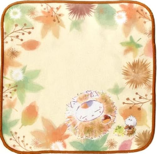 一番くじ 夏目友人帳~ニャンコ先生とほくほく栗づくし~ F賞 ハンドタオル ニャンコ先生(毬栗) 単品