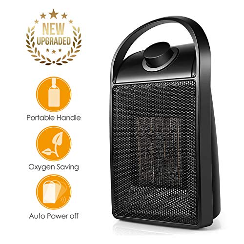 Space Heater, Personal Mini Electric Ceramic Heater, Adjustable