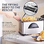 Elite Gourmet EDF2100 Electric Immersion Deep Fryer Removable Basket Adjustable Temperature, Lid with Viewing Window and Odor Free Filter, 2 Quart / 8.2 cup - Image 4