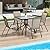 Arlopu 5 Piece Outdoor Patio Dining Set (Umbrella not Included), Porch Furniture with 4 Textline Chairs, 1 Square Glass Table for Garden, Backyard and Poolside, Lawn (Browm)