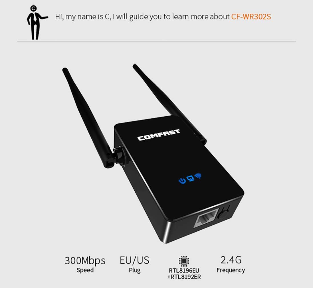 COMFAST CF-WR302S WiFi Repeater with key features