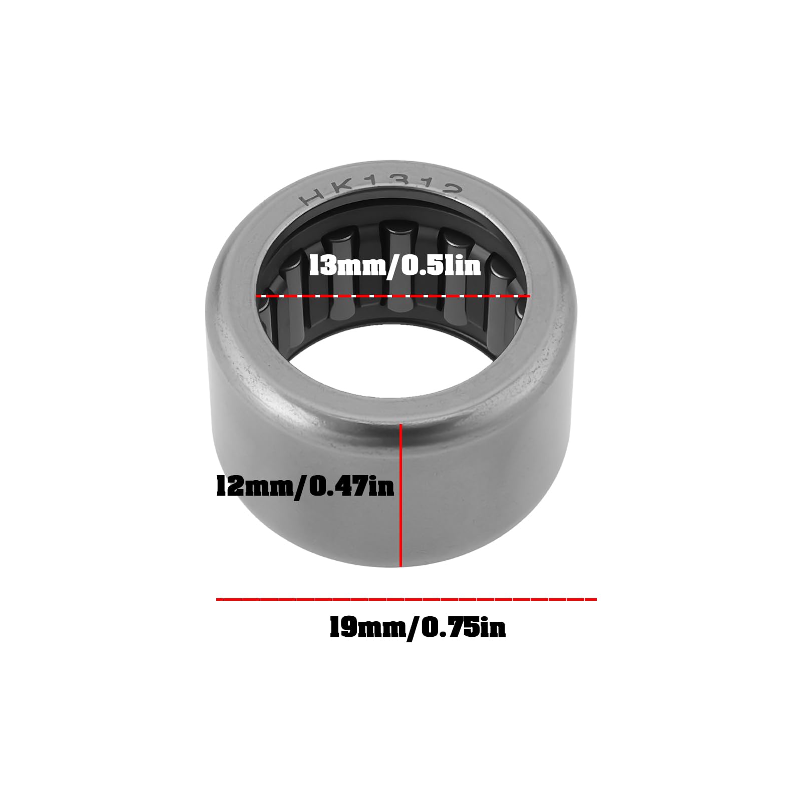Cuscinetto Ad Aghi Per Albero Motore 13x19x12mm Compatibile Con Dolmar 102 PS33 PS330 PS340 PS341 PS39 PS390 PS401