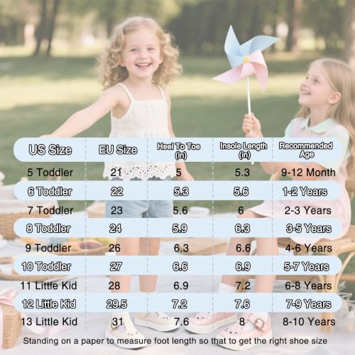 THEE BRON Toddler Girls Casual Sneakers Stylish Comfy T-Strap Everyday Shoes - Image 5