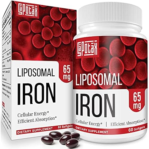 Liposomal Iron Supplement with Folic Acid & Vitamin B12 Cover