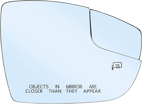 Reemplazo del espejo lateral derecho del pasajero para Ford Focus 2012-2018, espejo retrovisor convexo calentado con soporte trasero, repuesto