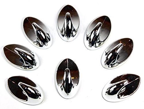 K&B Vertrieb Handtuchhaken Silber Klebehaken Badhaken Küchenhaken Handtuchhalter Wanhaken 291 (24 Stück)