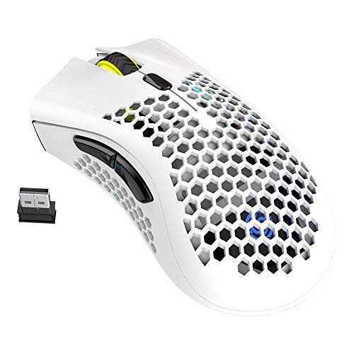 Tobo Wireless USB Rechargeable Mouse 2.4GHz 1600DPI Adjustable Wireless Honeycomb Gaming Mouse 7 Buttons USB Wireless Mouse BM600. (White)-TD-625KM-02 (B08NW49MG7) Amazon Price History, Amazon Price Tracker