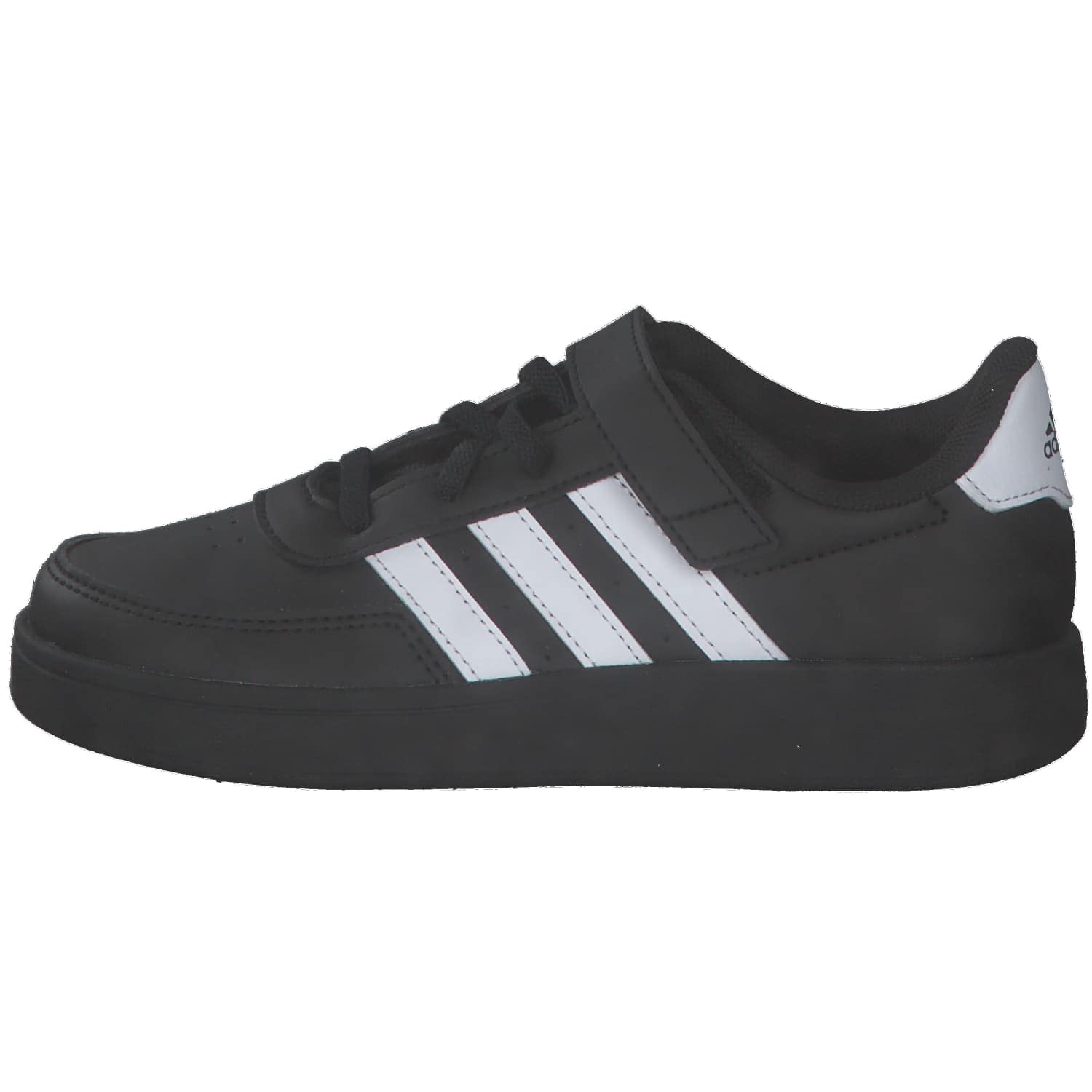 adidas Unisex niños Breaknet Lifestyle Court Elastic Lace and Top Strap Shoes, core black/Cloud white/Cloud white, 38 EU