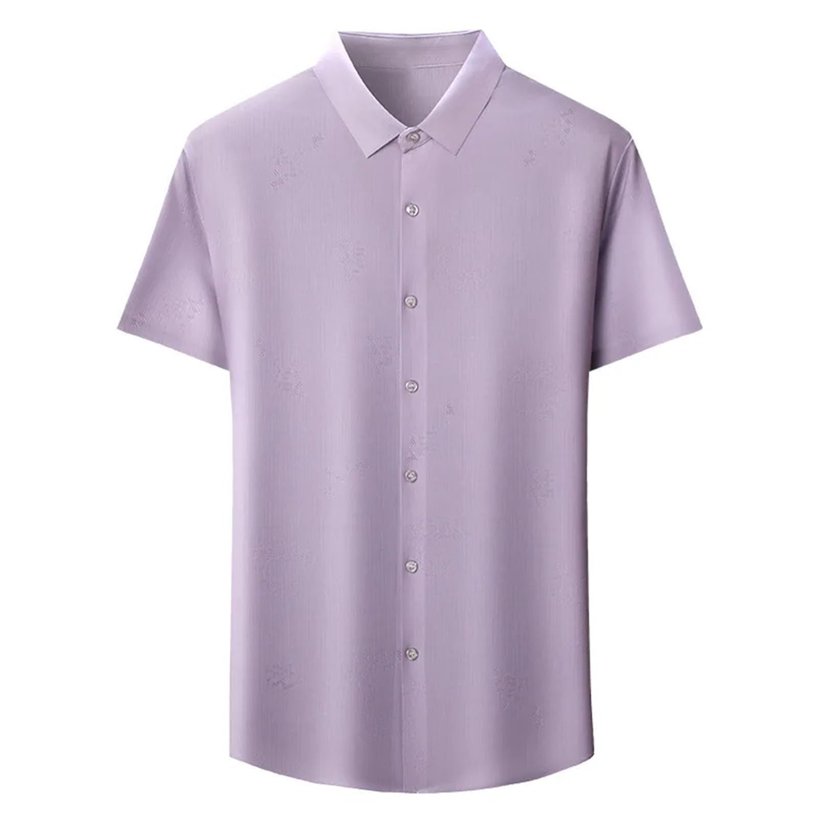 Camisa de manga corta para hombre, de seda de hielo, informal, holgada, cómoda, para uso diario