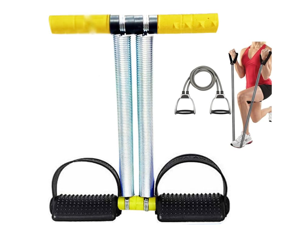 Yellow Tummy Trimmer With Band Ab Exerciser for Men and Women Biceps Body Toner Exercise Equipment for Home gym (B0CX55BYNJ) Amazon Price History, Amazon Price Tracker