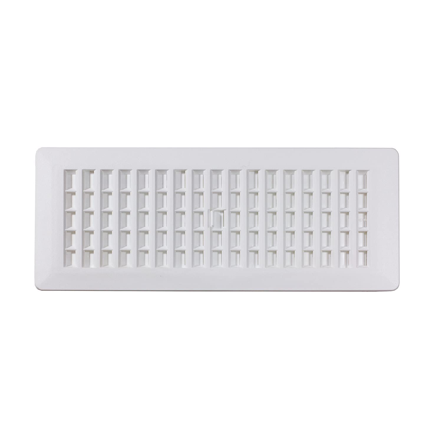 Decor Grates PL412-WH Lattice Floor Register, White, 4x12 Inches, White Finish - Image 3