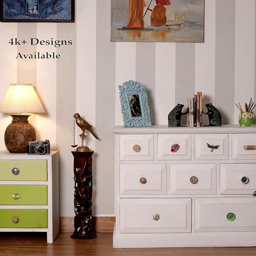Image of Indian-Shelf Ceramic Handcrafted Dresser Knobs for Drawer Cabinet-50 Pieces