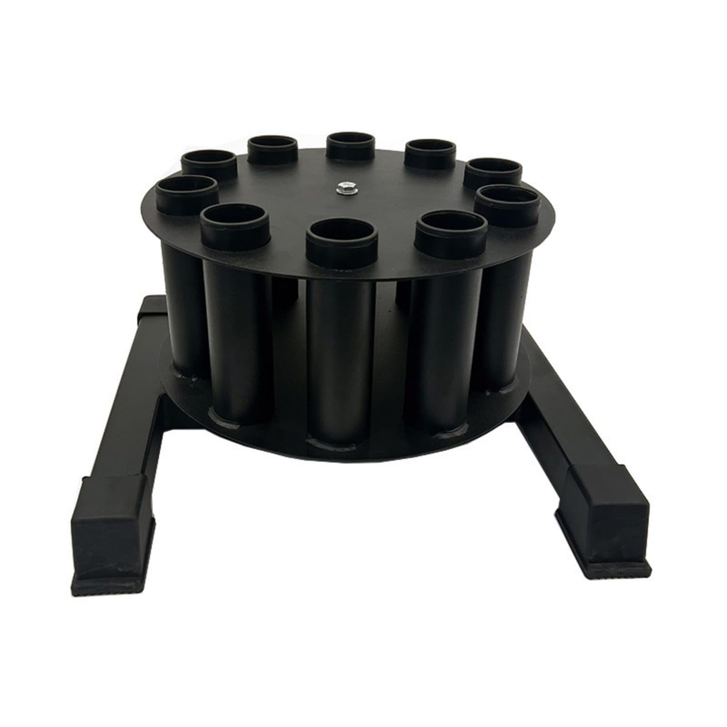 Matte Black Barbell Storage Rack with 10 Slots Floor-Standing Vertical Bar Storage Rack Stable Standard Bar Stand Heavy-Duty for Weightlifters, Athletes, Home Gym, Fitness Studio, 10-hole Gat-image-21