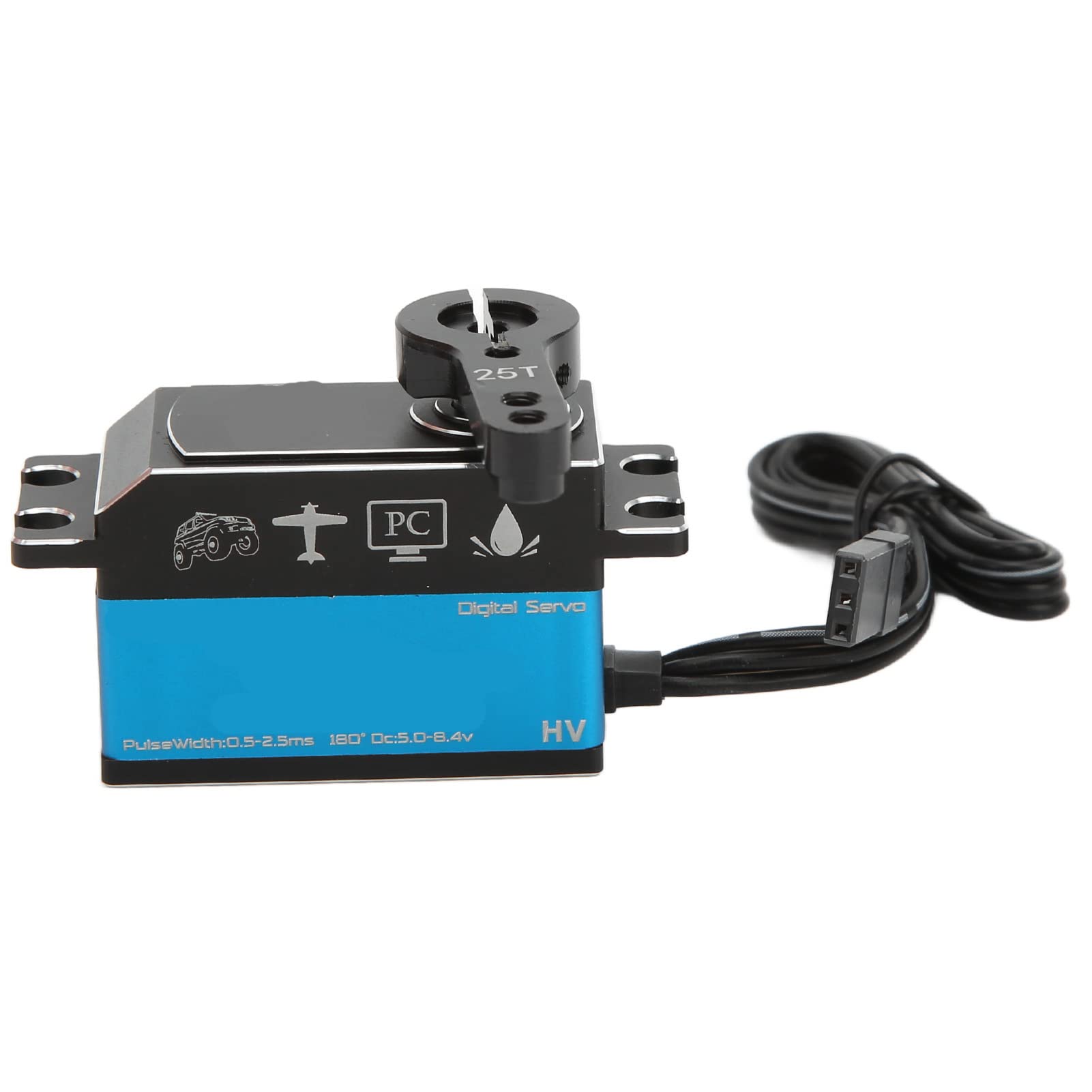 R10 10 kg digitales Motorservo mit Drehmoment, Metallgetriebe, wasserdichtes digitales Servo für 1/8 1/10 RC-Car