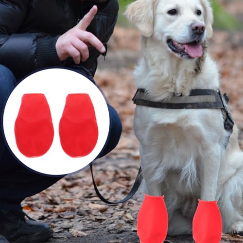 Image of UKCOCO Waterproof Dog Boots Non-Slip Outdoor Pet Shoes Paw Protectors for Cats and Dogs Size L
