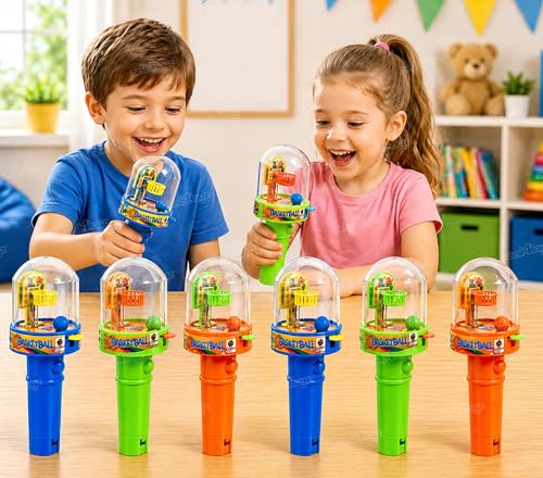 Image of Zest 4 Toyz Mini Finger Basketball Shooting Game Toy for Kids Handheld Mini Basketball Game Indoor Games Toy for Boys & Girls Toy Birthday Gift for Kids Assorted (Pack of 6)