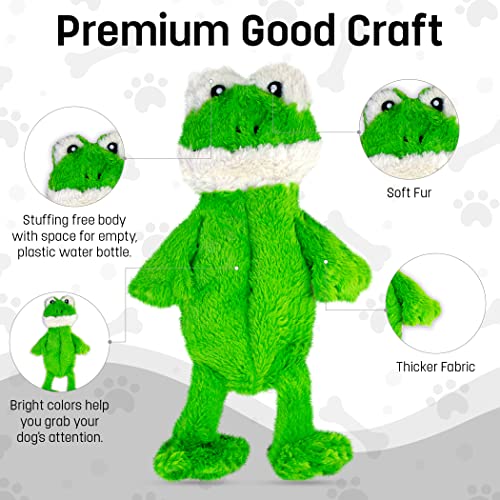 FGA-MARKETPLACE-Duck-and-Frog-Flat-NO-Stuffing-NO-Squeak-Plush-Dog-Toy-Funny-Style-Will-Entertain-Your-Dog-for-Hours-Recommended-for-Small-and-Medium-Dog-21-INCH-Long