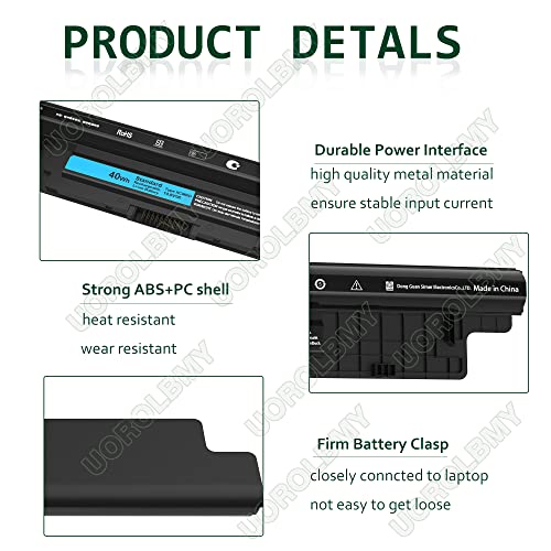 40Wh Xcmrd Laptop Battery Compatible With Dell Inspiron 15 3000 Series 15-3537 15-3542 15-3543 15-3541 15-3521 15-3531 I3531 I3542-6000Bk 17 3721 3737 17R-5737 15R 5537 5521 14 3421 5421 P28F V8Vnt #TOP5