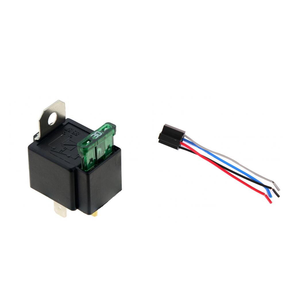 The Style Sutra Automotive 12V 4Pin Normally Open 30A Fused Relay for 4 Wire Harness Socket|Motors | Parts & Accessories | Car Electronics |1 Piece 30A 12V Relay (4Pin)-image-31